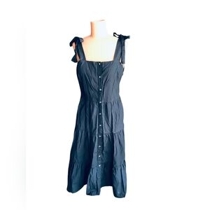 Who What Wear Blue Sleeveless Sundress Midi